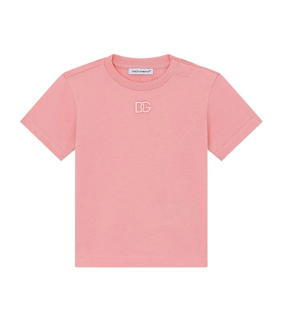 Dolce & Gabbana Babies' Kids Logo T-shirt (3-30 Months) In Pink