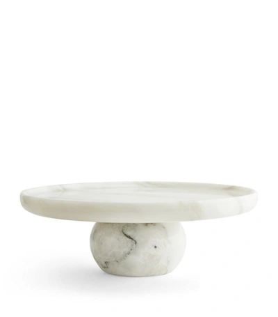 Soho Home Marble Hermine Cake Stand (34cm) In White