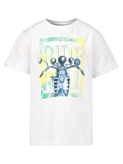 Mayoral Kids' Ride Roll T-shirt White