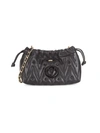 VALENTINO BY MARIO VALENTINO WOMEN'S CARA QUILTED LEATHER BUCKET CROSSBODY BAG
