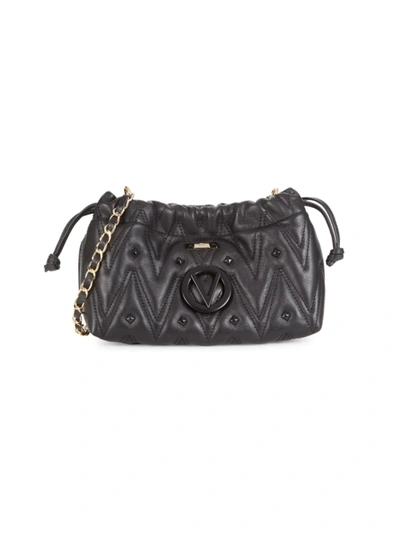 Valentino By Mario Valentino Women's Cara Quilted Leather Bucket Crossbody Bag In Black