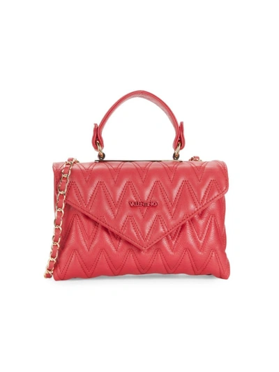 Valentino By Mario Valentino Women's Lynnd Quilted Leather Shoulder Bag In Lipstick Red