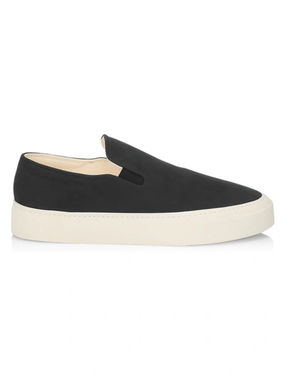 The Row Marie Canvas Slip-on Trainers In Black