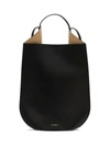 Ree Projects Mini Helene Leather Hobo Bag In Black