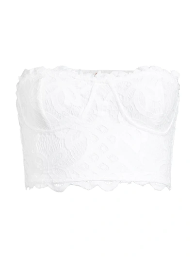 Free People Intimately Fp Adella Corset Bralette In White