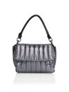 Think Royln Bar Quilted Shoulder Bag In Pearl Gray