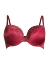 Le Mystere Safari Smoother T-shirt Bra In Garnet