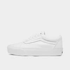 Vans Old Skool Deboss Otw Platform Sneakers In White/beige-neutral In White/white
