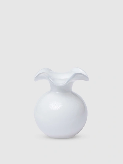 Vietri Hibiscus Glass Bud Vase In White