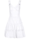 Dolce & Gabbana White Poplin Dress With Dg Crystal Details In White