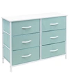 Sorbus 6 Drawer Storage Cube Dresser In Aqua