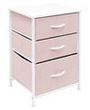 Sorbus 3 Drawer End Table In Pink