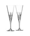 VERA WANG WEDGWOOD DUCHESSE TOASTING FLUTE GLASS, SET OF 2