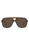 Dolce & Gabbana Tortoiseshell Acetate Aviator Sunglasses