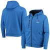 DUNBROOKE DUNBROOKE ROYAL BUFFALO BILLS SHAG TRI-BLEND FULL-ZIP RAGLAN HOODIE