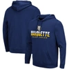 Colosseum Navy Marquette Golden Eagles Lantern Pullover Hoodie In Navy