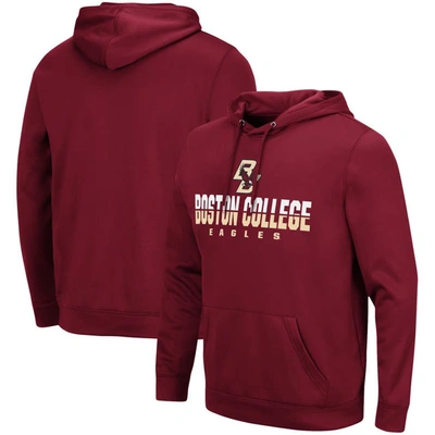 COLOSSEUM COLOSSEUM MAROON BOSTON COLLEGE EAGLES LANTERN PULLOVER HOODIE