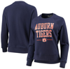 UNDER ARMOUR UNDER ARMOUR NAVY AUBURN TIGERS ALL DAY FLEECE RAGLAN PULLOVER SWEATSHIRT