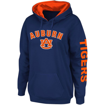 Colosseum Women's  Navy Auburn Tigers Loud And Proud Pullover Hoodie