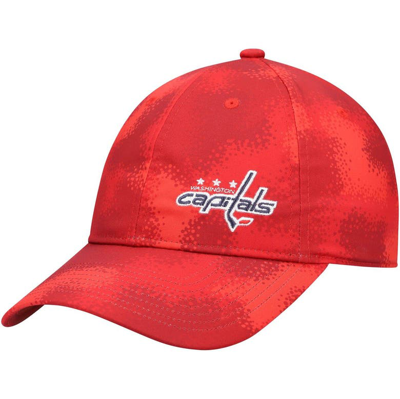 ADIDAS ORIGINALS ADIDAS RED WASHINGTON CAPITALS CAMO SLOUCH ADJUSTABLE HAT