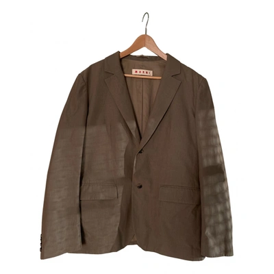 Pre-owned Marni Suit In Beige