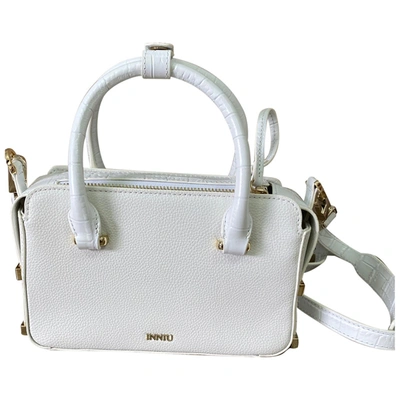 Pre-owned Innue' Leather Handbag In White