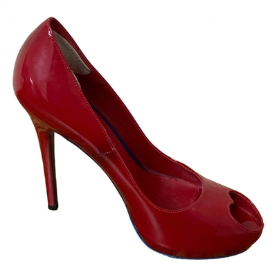 Pre-owned Mcq By Alexander Mcqueen Leather Heels In Red