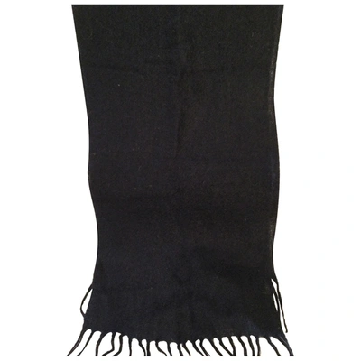 Pre-owned Romeo Gigli Wool Scarf In Navy