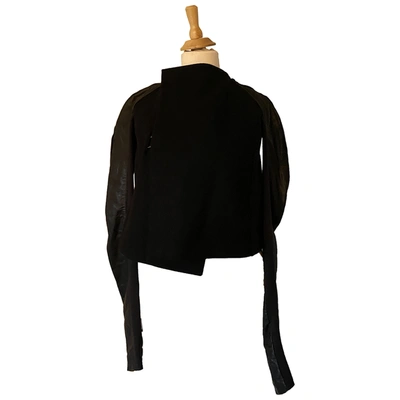 Pre-owned Rick Owens Wool Jacket In Black