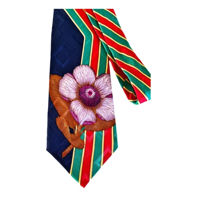 Pre-owned Kenzo Silk Tie In Multicolour
