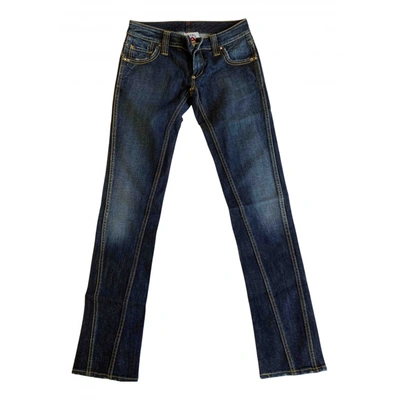 Pre-owned Cycle Straight Pants In Blue