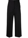 Acne Studios Pera Crepe Straight-leg Suit Trousers In Black