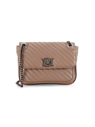 Badgley Mischka Women's Quilted Shoulder Bag In Taupe