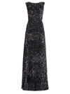 DOLCE & GABBANA WOMEN'S SLEEVELESS SEQUIN-EMBELLISHED GOWN