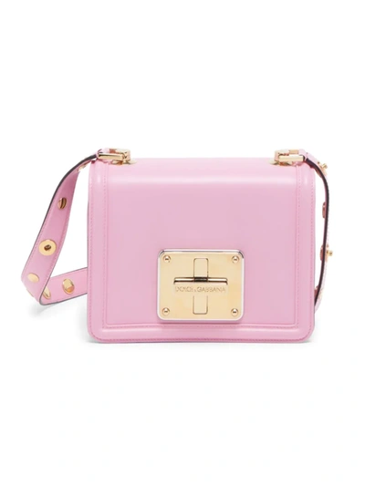 Dolce & Gabbana Lola Leather Crossbody Bag In Rosa Baby