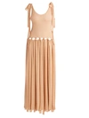 CHLOÉ WOMEN'S SLEEVELESS FRINGE MAXI DRESS