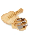 PICNIC TIME CHEESE BOARDS GUITAR 4-PIECE CHEESE BOARD & TOOLS SET