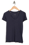 Atm Anthony Thomas Melillo Schoolboy V-neck T-shirt In Midnight