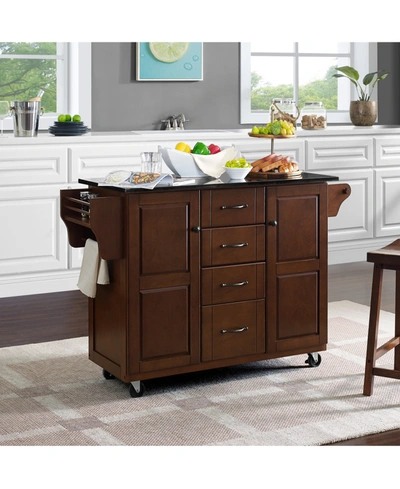 CROSLEY ELEANOR GRANITE TOP KITCHEN CART