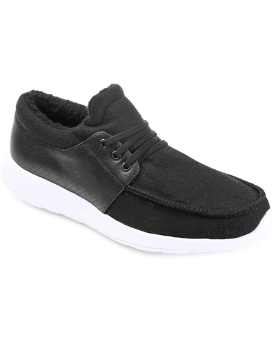 Vance Co. Men's Ashburn Moccasin Slippers Men's Shoes In Black
