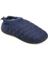 Vance Co. . Fargo Quilted Faux Fur Lined Slipper In Blue