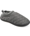 Vance Co. . Fargo Quilted Faux Fur Lined Slipper In Grey
