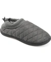 Vance Co. . Fargo Quilted Faux Fur Lined Slipper In Gray