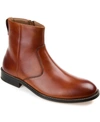 Thomas & Vine Men's Faust Plain Toe Ankle Boot In Brown