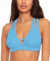 BECCA FINE LINE SPLIT-STRAP BIKINI TOP WOMEN'S SWIMSUIT