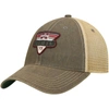 LEGACY ATHLETIC GRAY MISSISSIPPI STATE BULLDOGS LEGACY POINT OLD FAVORITE TRUCKER SNAPBACK HAT