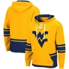 Colosseum Gold West Virginia Mountaineers Lace Up 3.0 Pullover Hoodie In Gold
