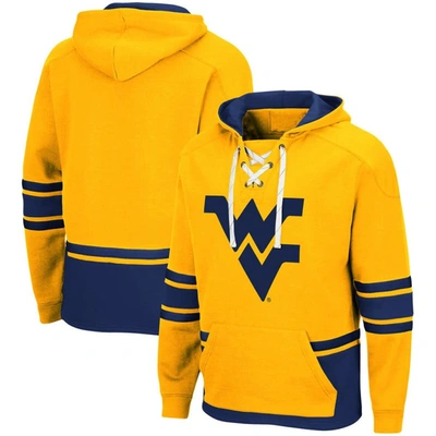 COLOSSEUM COLOSSEUM GOLD WEST VIRGINIA MOUNTAINEERS LACE UP 3.0 PULLOVER HOODIE