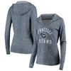 Fanatics Women's Navy Tennessee Titans Doubleface Slub Pullover Hoodie In Navy