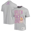 BALL-N BALL'N HEATHERED GRAY LOS ANGELES LAKERS SINCE 1948 T-SHIRT